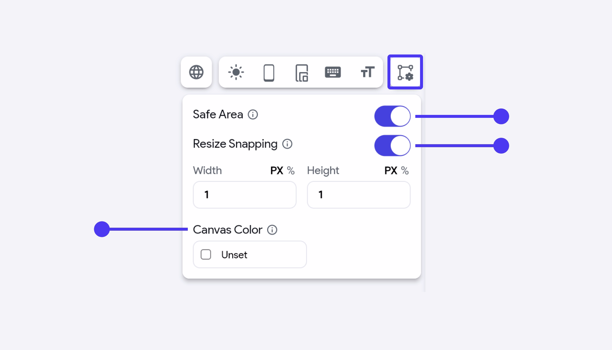 canvas-settings