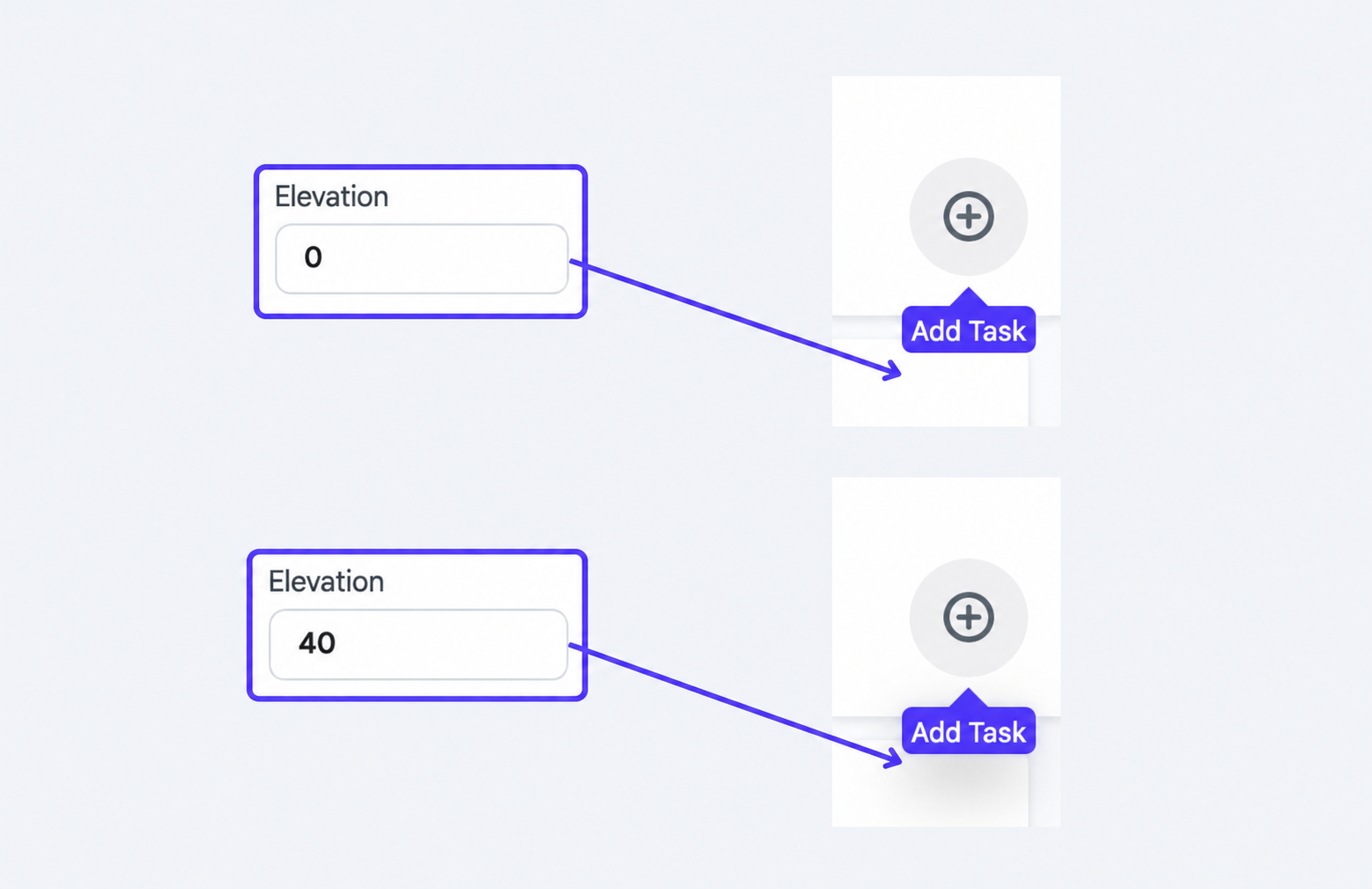 Tooltip with an elevation shadow