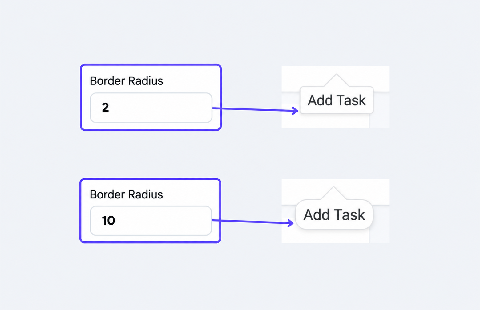 Tooltip with rounded corners