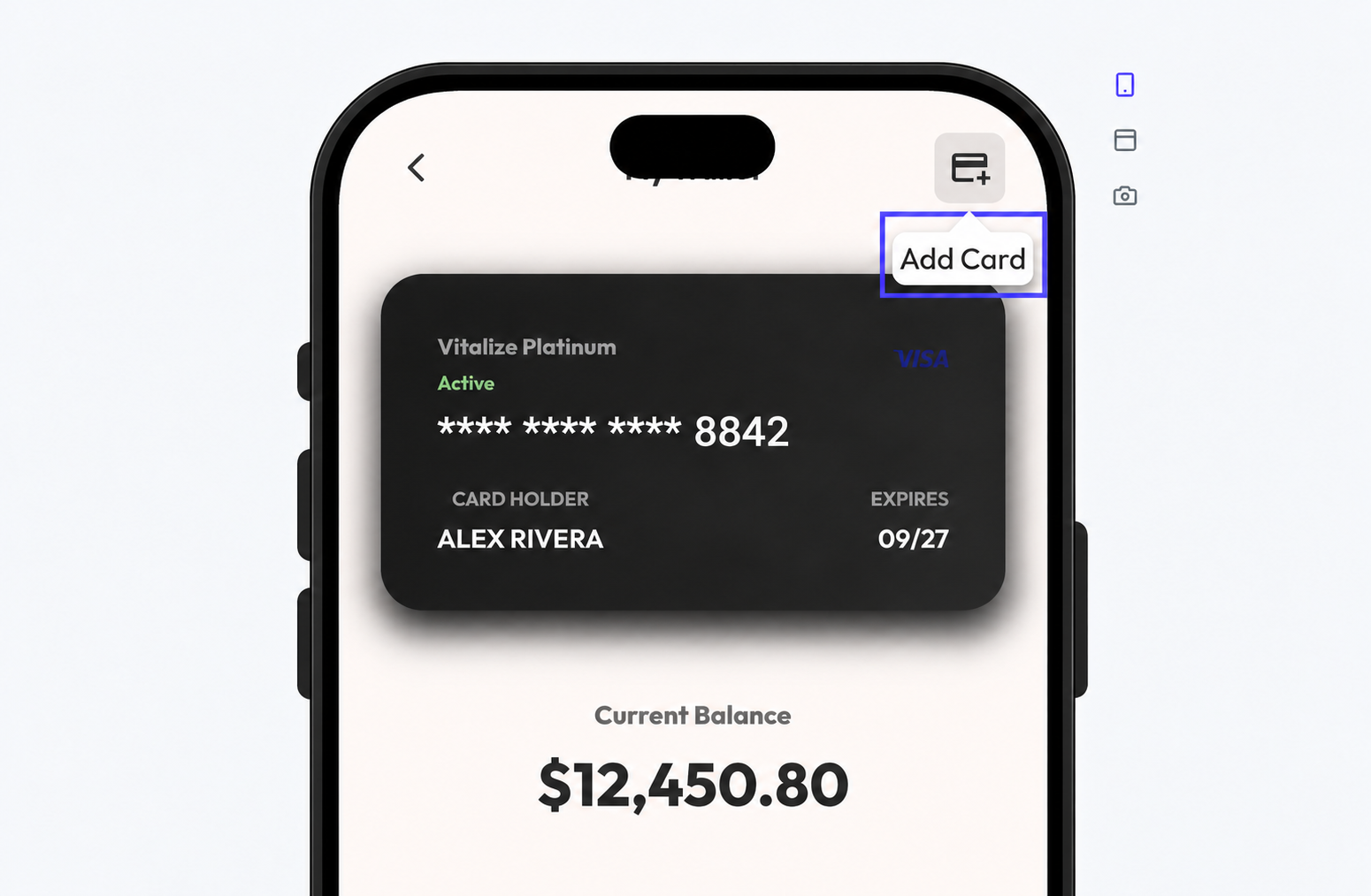 Tooltip showing additional information about a widget