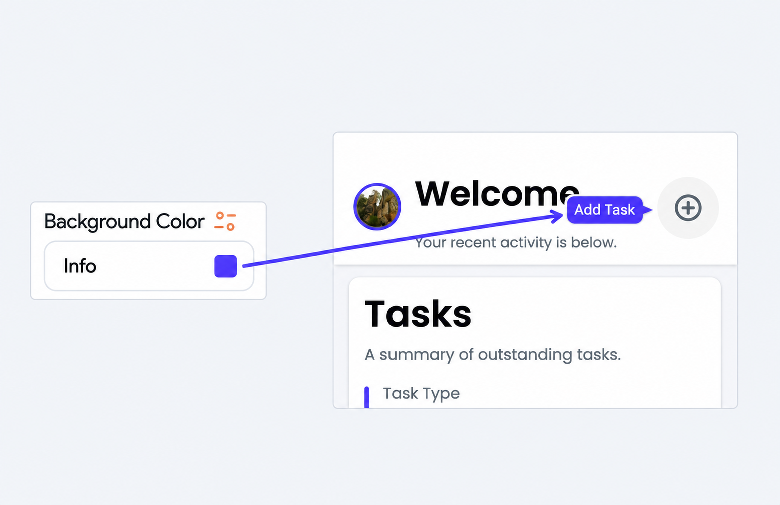 Tooltip with a customized background color
